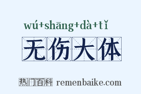 无伤大体是什么意思的图片